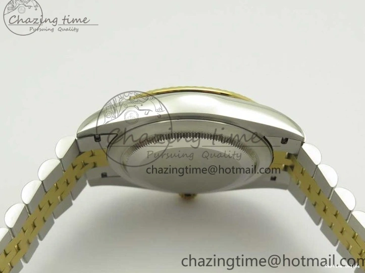 0131 Flexible DateJust 41 126334 904L SS YG DJF 1:1 Best Edition Gold Dial Diamond Markers on SS YG Jubilee Bracelet A 3250